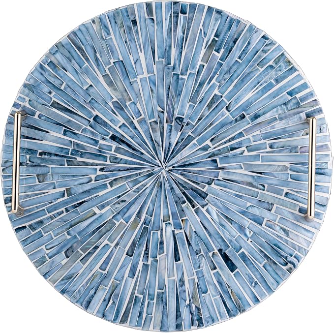 PEMAR Mother of Pearl Decorative Tray, Vanity/Perfume/Trinket Catchall - Image 2