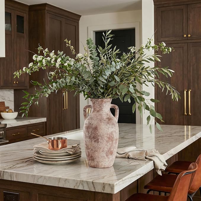 Ceramic Flower Vase with Handles - Image 6