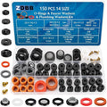 ZDBB 150 Pcs 14 Size Power Pressure Washer O Ring & Hose Faucet Washers Kit | by ZDBB