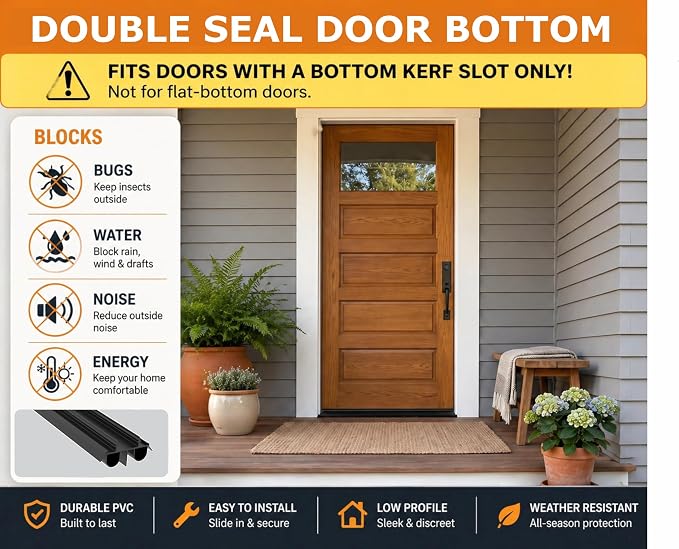 Exterior Door Sweep – 36 Inch Kerf Weather Stripping - Image 5