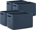 OIAHOMY 4 Pack Storage Baskets for Organizing 15L Cube Storage Bins Blue | by MasterofSpaceOptimization