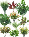 18 Pcs Artificial Plants for Outdoors Fake Greenery Stems | Faux boxwood shrubs by OuddyDecor