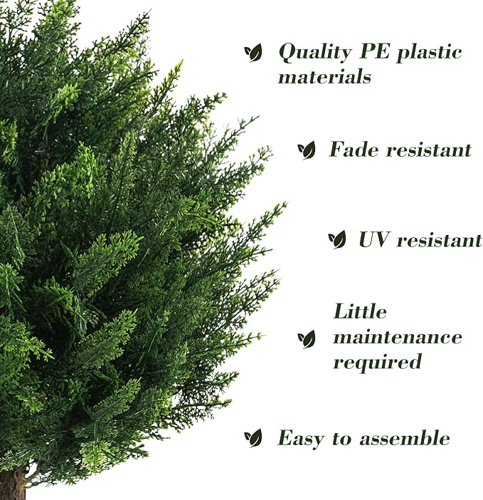 Chillchard 4 Pack UV Resistant Fake Bushes - Image 6