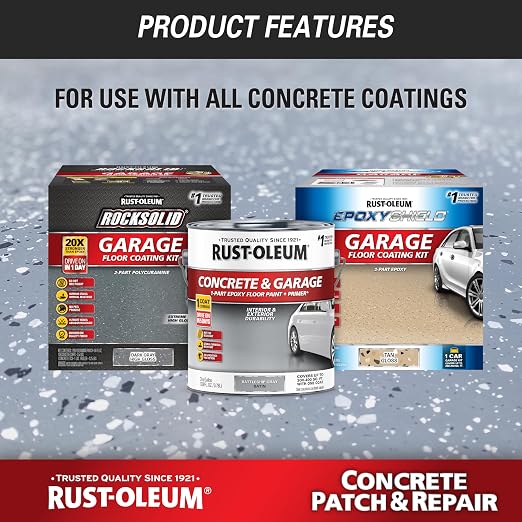 Rust-Oleum 301012 Concrete Patch & Repair, 24 oz - Image 4