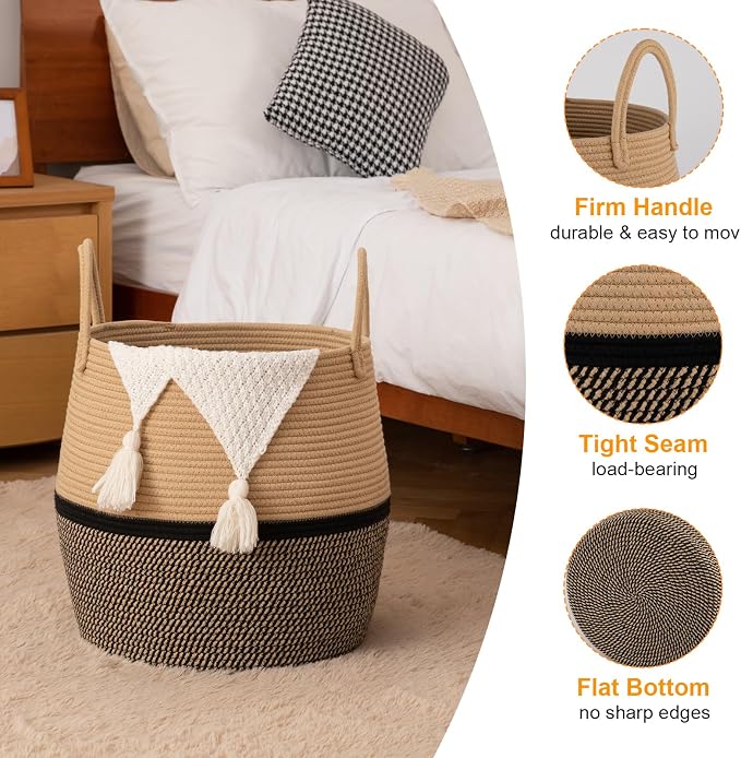 OIAHOMY 60L Blanket Basket - Image 3