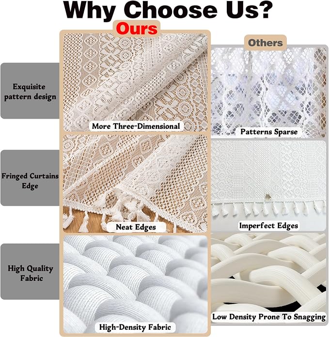 Sutuo Home Boho Short Curtain Valance - Image 7