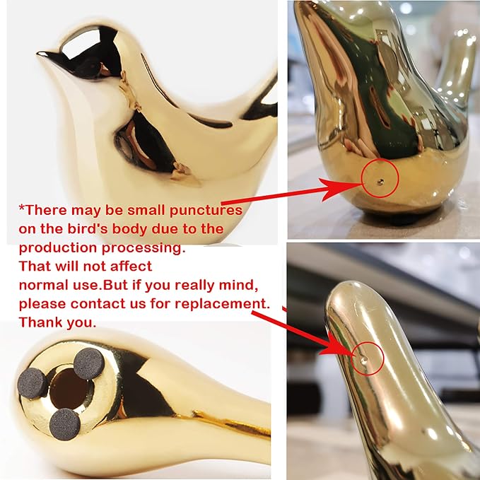 FANTESTICRYAN Small Birds Statues Home Decor, Modern Style, XL | Ceramic Animal - Image 6