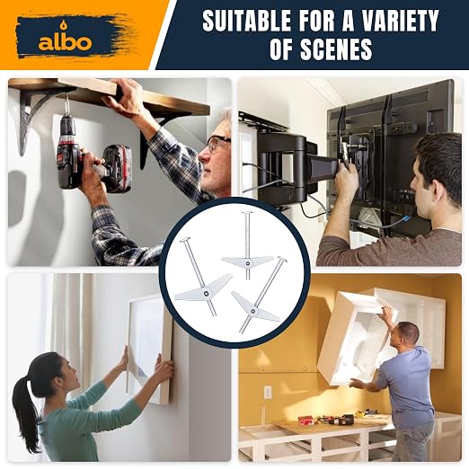 ALBO 45-Piece Heavy Duty Hollow Wall Anchors Kit - Image 5