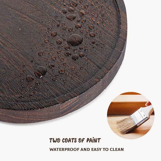 Round Decorative Tray Farmhouse Kitchen Decor Soap Dish, Lightweight, Easy Clean - Image 5