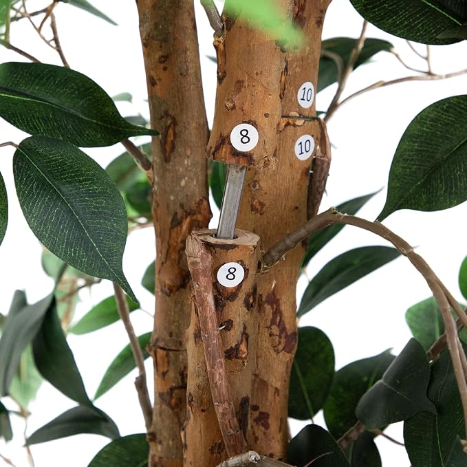 Nearly Natural 9ft. Artificial Ficus Tree - Image 8
