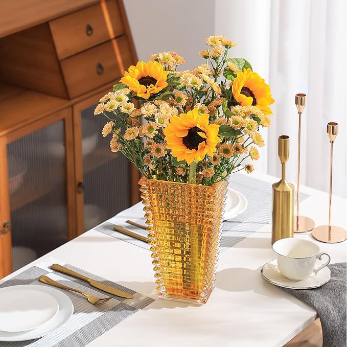 MCMCNCUIU Crystal Glass Vase, Large Crystal Vases - Image 5