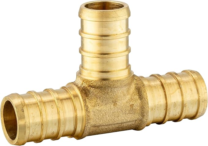 EFIELD 3/4" Barb Pex Brass Crimp Fittings Combo | 20 Pieces each: Tee, Elbow - Image 7