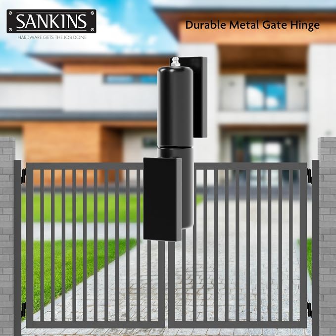 7" Heavy Duty Gate Hinges, Weld on Hinges 900lbs Capacity, Outdoor Trailer Gate - Image 7