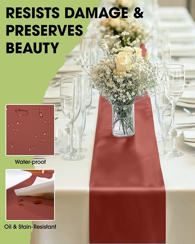Pureegg Terracotta Plastic Table Runners - Image 3
