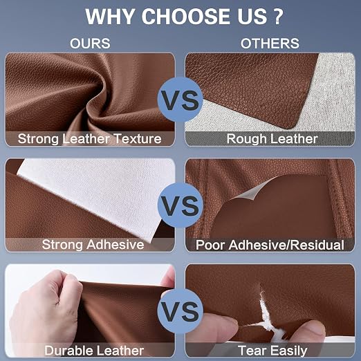 Leather Repair Patch, 24 x 54 Inch, Self Adhesive Leather Repair Tape, Large - Image 4