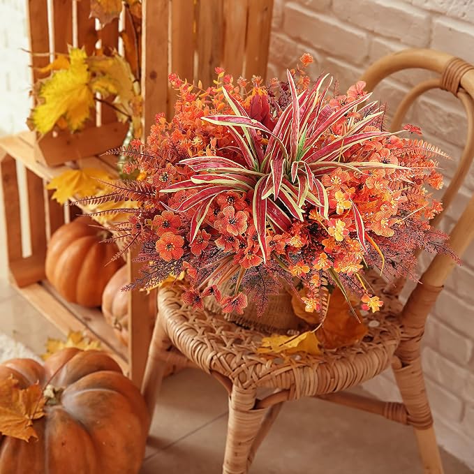 19 Bundles 10 Styles Artificial Fall Flowers Plants - Image 6