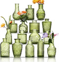 Glass Bud Vases Set of 16 by Unknown