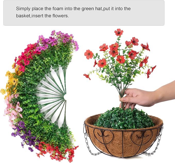 Artificial Fake Hanging Plants Flowers - Image 4