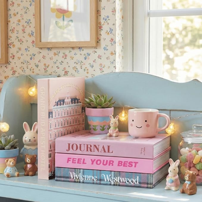 4 Pcs Decorative Books | Faux Velvet Coffee Table & Shelf Decor | Rich Moody - Image 6