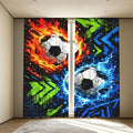 Speed Dynamic Soccer Window Curtains 2 Panels Set, 52 X 84 Inch Polyester Drapes by Unknown