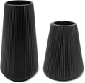 Black Ceramic Vase, GUKJOB Small Cute Flower Vase by GUKJOB