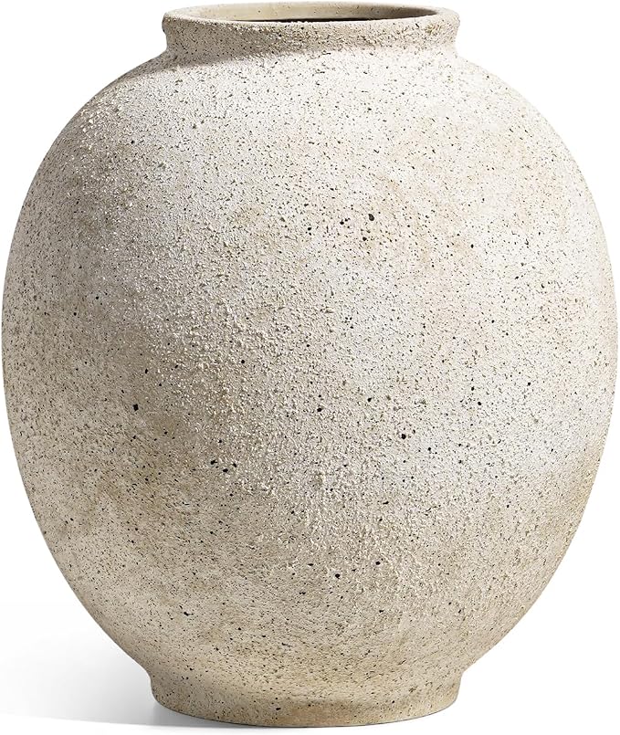 Large White Ceramic Vase - Image 6