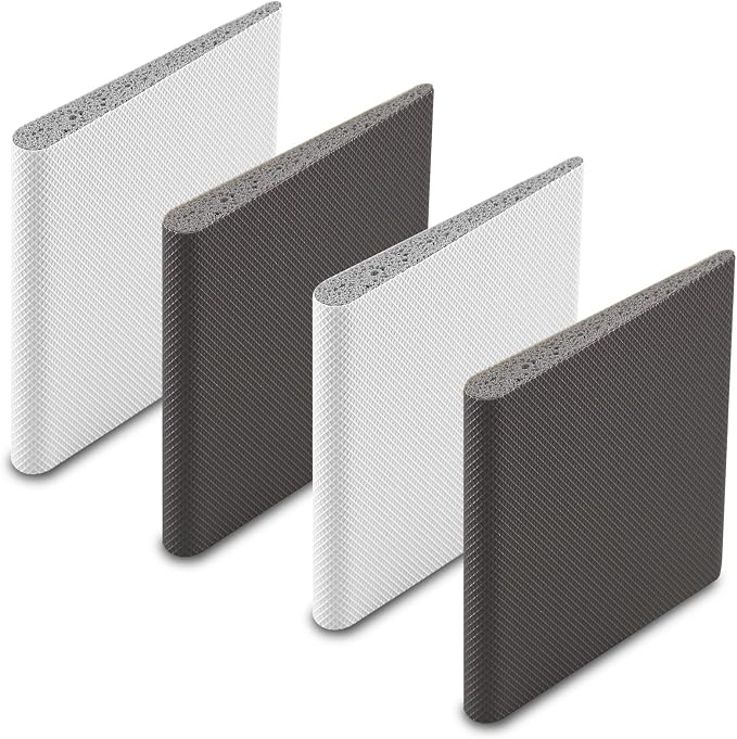 4 Pcs Door Corner Seals, Self-Adhesive Wedge Draft Stoppers, Foam Pads by LifCratms