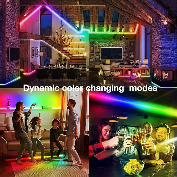 DAYBETTER 100ft Smart IC LED Strip Lights, BGRIC LED Lights - Image 7