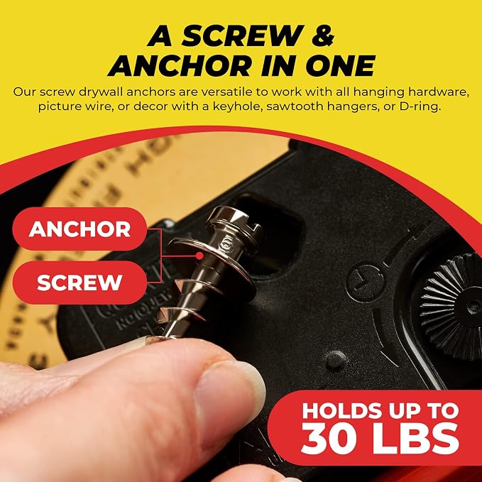 Double-Headed Wall Screw Anchors Picture Hooks - Image 4
