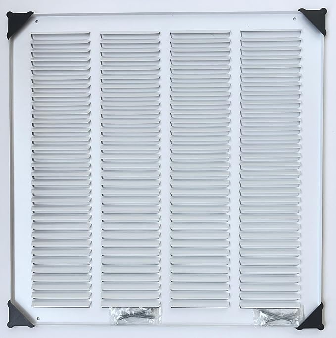 Fits 16x16 Duct Opening Stamped Steel Return Air Grille Vent Cover Grille - Image 3