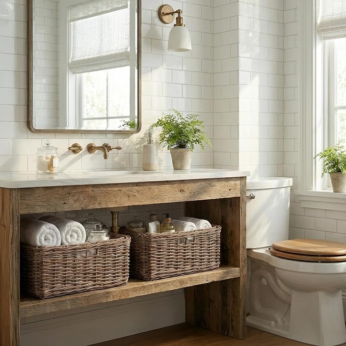 StorageWorks Pantry Baskets, Willow Storage Baskets - Image 7