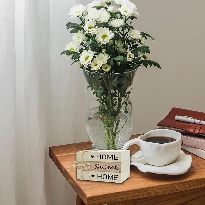 Mini Decorative Books For Home Decor, Small Wood Book Stack For Table Decor - Image 5