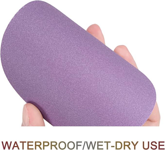 uxcell 15Pcs 4-Inch Purple Sanding Discs 240 Grits Hook and Loop Professional - Image 3