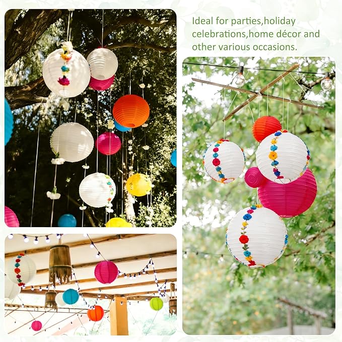 8 PCS Paper Lanterns, Home Decor, Party Decoration - Image 6