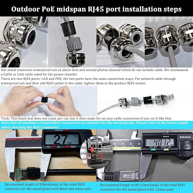 PROCET M22 Waterproof Cable Gland 2 Sets | Short, Copper - Image 6