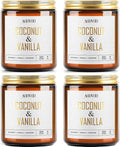 AOOVOO Coconut Vanilla Candles - 36 oz Scented Candles by AOOVOO