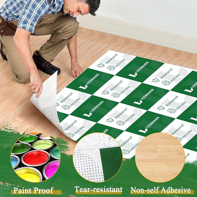 40"x200ft Temporary Floor Protector Film Roll Hardwood Renovation Cover - Image 4