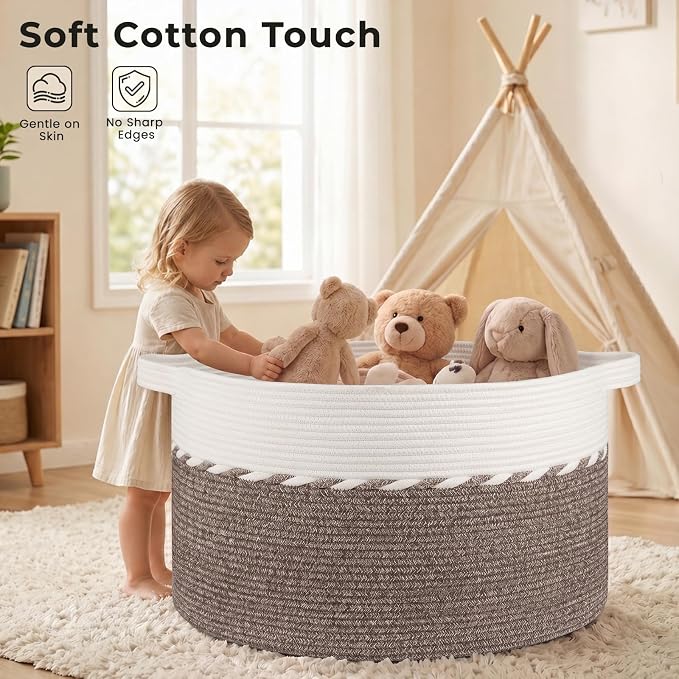 OIAHOMY 90L Extra Large Blanket Basket - Image 5