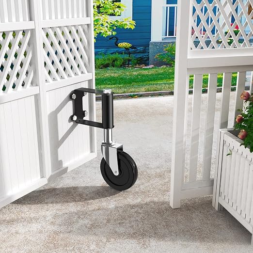 Ronlap Gate Caster Wheels for Wooden Gate, 220 Lbs, Upgraded 4 Inches | Heavy - Image 2