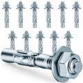 5/16 x 2 in Wedge Anchors 12 pcs Galvanized Concrete Anchors | Concrete Screw by Unknown