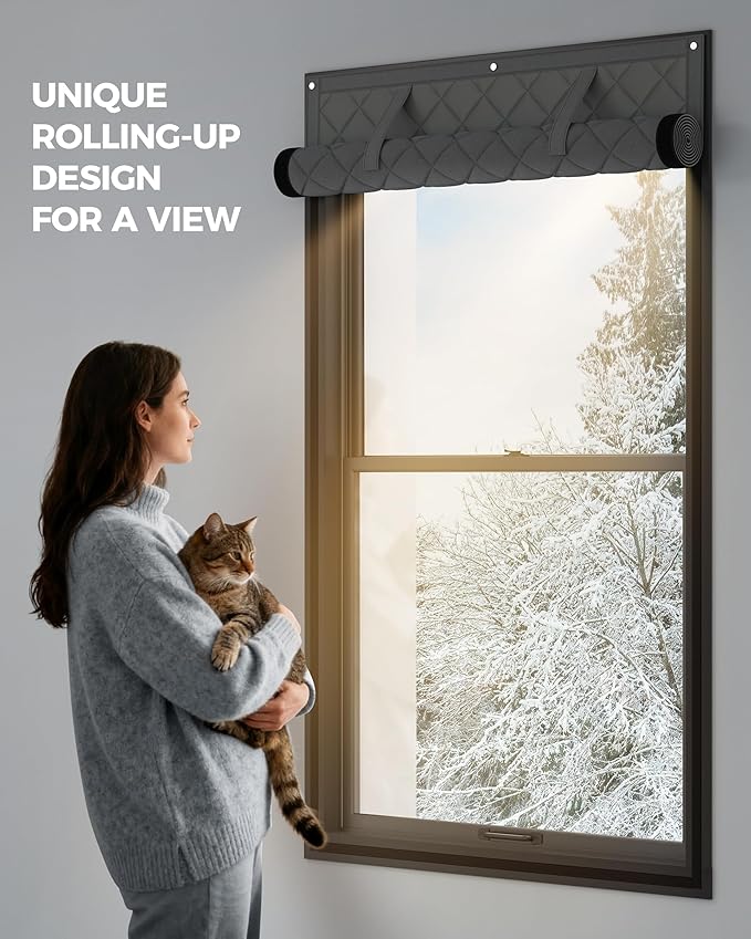 Augblinds Window Insulation for Winter, Curtain Size 42 x 32 Inch, Thermal - Image 6