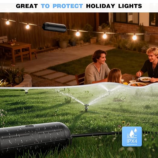 6 Pack Outdoor Waterproof Extension Cord Safety Cover, - Image 6