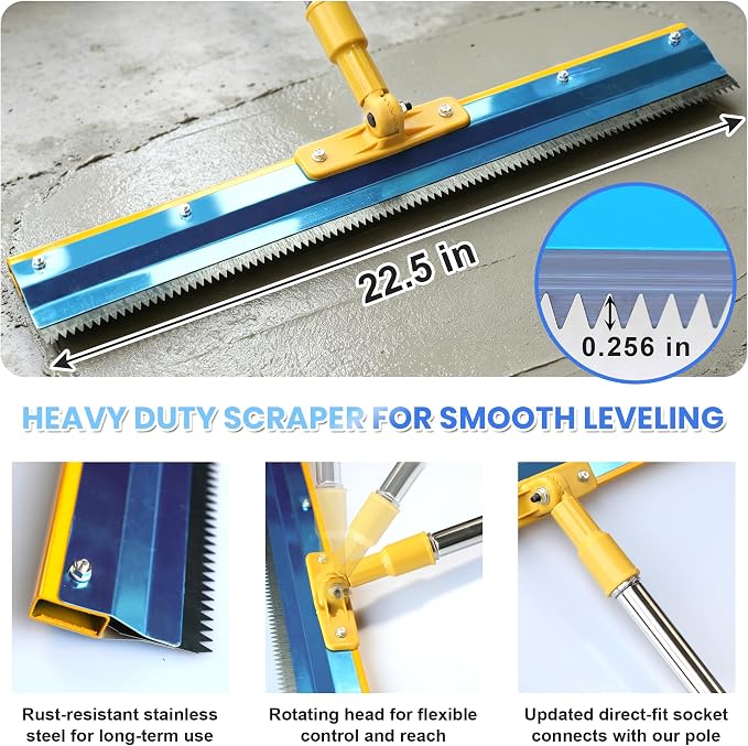 Self Leveling Cement Tool Kit, Concrete Floor Epoxy Tool Kit - Image 2