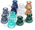 WDHODEC Christmas Taper Candle Holders 12PCS Glass Candlestick Holders by WDHODEC