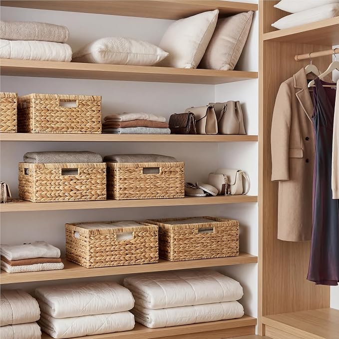 StorageWorks Wicker Baskets for Storage, Wicker Storage Baskets, Large Wicker - Image 7