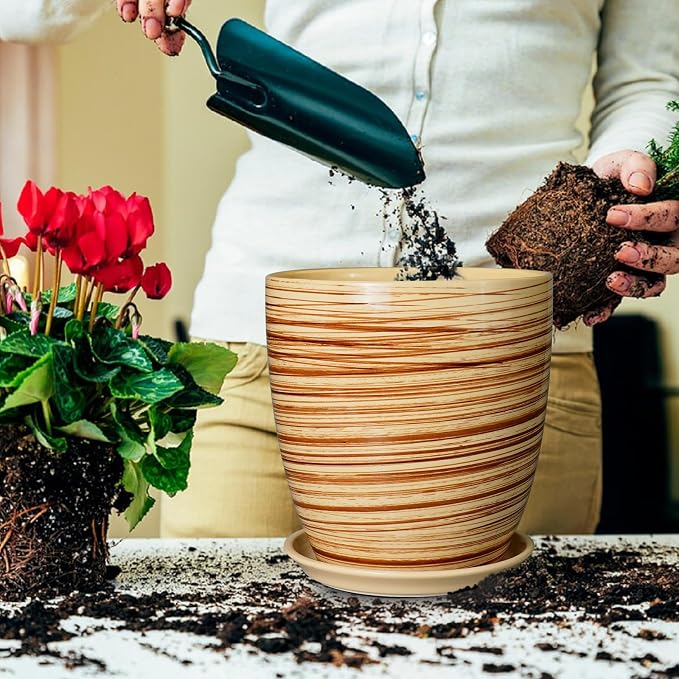 10 Inch Plant Pot Ceramic Pots for Plants - Image 4