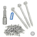 Mech.Galv.#9 x 2-1/2" Joist Hanger Screws-200 Qty, 9212R200 Hurricane Screws | by CableRailing
