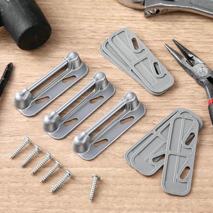Enhon 3 Pack Screen Door Spring Strike Plate | Spring Loaded Screen and Storm - Image 7