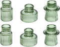 Vixdonos Taper Glass Candlestick Holders Tealight Candle Holders by Vixdonos