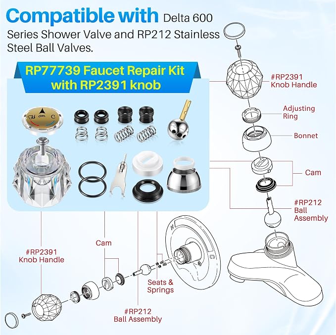 Single Handle Trim Set Compatible - Image 3